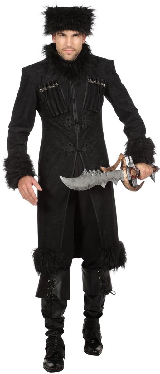 Landen Thema Kostuum | Bloeddorstige Kozak Wladimir Wolga | Man | Maat 56 | Halloween | Verkleedkleding